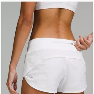 White lululemon shorts
